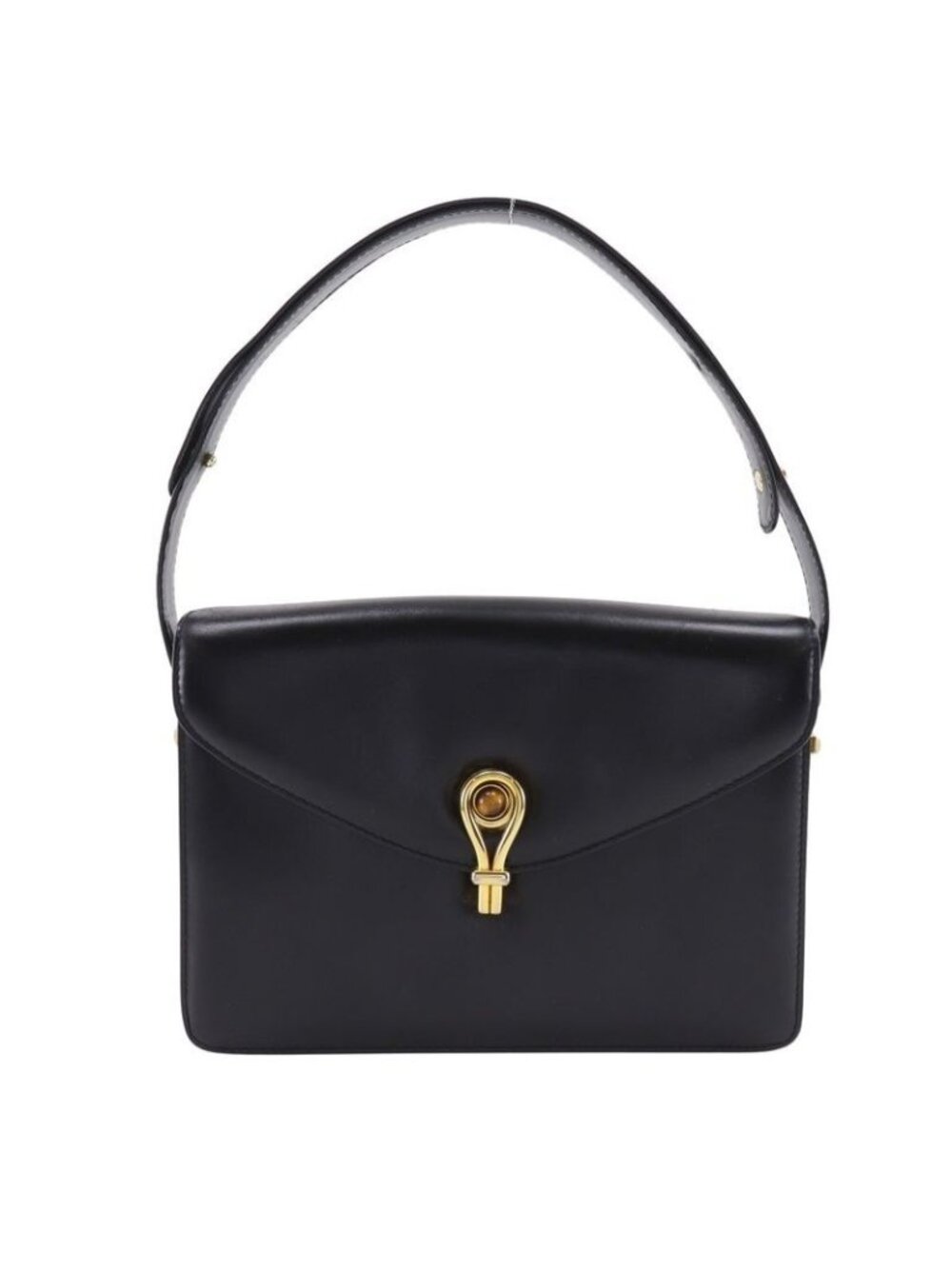Gucci Vintage Calf Black Shoulder Bag